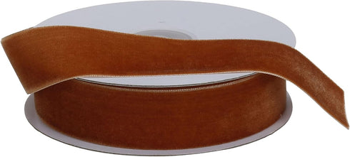 COTOWIN 1" Crushed Velvet Ribbons , 1" x 8 Yards (Brown)...