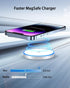2Pack Wireless Charger for iPhone 15/14/13/12 Series AirPods 3/2/Pro/Pro 2 - LED MagSafe Charging Pad With Dual Charging Ports...