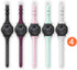 HALLEAST Compatible with Gear S3 Bands, Women Watch Bands Extremely Narrow Rubber Strap for Gear s3 Frontier/s3 Classic, Galaxy Watch 46mm, Galaxy...