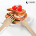 Disposable Wooden Forks, 100 PCS Eco-friendly Forks Recycling Wood Utensils Disposable Cutlery Fork for Eating, Outdoor Camping, Party, Picnics, W...