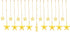TOFU Star Curtain Lights, 108 Led 12 Stars Remote Window Curtain String Lights Plug in with 8 Flashing Modes Decoration for Christmas, Wedding, Be...