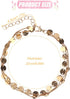 Women's Anklet, 10.43 Inch Lightweight Gold Anklet Alloy Waterproof Ankle Bracelet for Women Stylish Foot Chains Jewelry for Women...