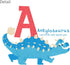DECOWALL DS-8033 A-Z Dinosaur Alphabet (Small) Kids Wall Stickers Decals Peel and Stick Removable for Nursery Bedroom Living Room Art murals Decor...