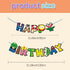 Game Bro Birthday Banner Birthday Decorations,Game Characters Theme Super Cartoon Birthday Party Supplies Party Favors,Video Game Theme Birthdays ...