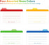 Index Cards Guide Dividers 4x6 inches, the Blank Index Cards Guide, 1/4 Cut Tabbed Note Cards, File and Recipe Guides, 400gsm Paper, Assorted Colo...
