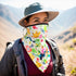 Women UPF 50+ Face Mask Sun Protection Fashion Colorful Neck Gaiter Scarf...