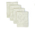Benson Mills Harmony Scroll Woven Damask Fabric Set of 4 Napkins, Everyday, Parties, Special Occasions, Weddings and Holiday Cloth Napkin (18" x 1...