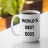 Dunder Mifflin (The Office) World's Best Boss TV Television Show Ceramic Mug Coffee (Tea, Cocoa) 15 OZ Mug, Official Michael Scott Mug As Seen On ...