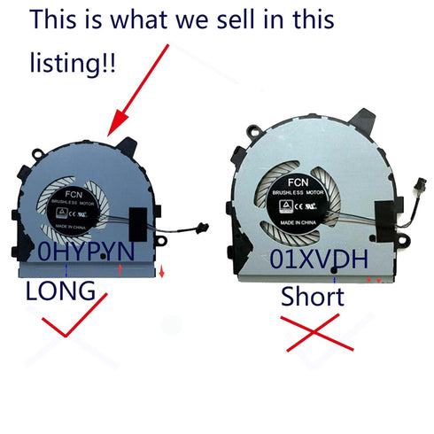 CPU Cooling Fan for Dell Inspiron 13 7391 2-in1 I7391-7520BLK I7391-5537SLV Series Laptop Cooler 0HYPYN...