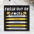 Funny pens,5-Count,Black Ink,Medium Nib 1.0mm,Funny Office Gifts for Coworkers,Personalized Pens Vibrant Funny Quotes Word Daily Pen (BY)...