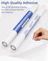 Nicpro 2 Pack Dry Erase Whiteboard Sticker Wall Decal, 17.7" X 78.7"(6.5 ft) Self-Adhesive White Board Peel Stick Paper to Do List with 6 Color Wa...