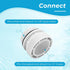 4560 Pool Hose Conversion Kit Compatible with Intex Pool Filter Pump Hose Adapter fit for Intex Pool 40mm to 1 1/2 Inch Conversion Kit - White, 6 ...