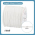 PandaHall Elite 116 Yards 0.5mm Round Waxed Polyester Cord Thread Beading String for Jewelry Making and Macrame Supplies White...