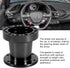 Acouto Steering Wheel Hub Spacer 3inch Car Steering Wheel Extension Spacer Aluminium Steering Wheel Hub Adapter Spacer Kit (Black)...