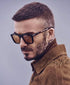 JOVAKIT Fashion Square Sunglasses for Men Women Trendy Flat Lens Sun Glasses Outdoor Sports Driving Sunnies UV400 Protection (Black/Orange)...