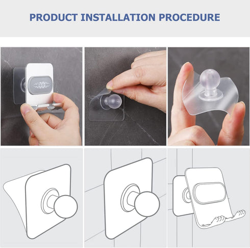 Shower Phone Holder, Shower Phone Mount Phone Holder for Shower Wall Mount Phone Holder Phone Wall Mount Adjustable Cellphone Stand Cell Phone Sta...