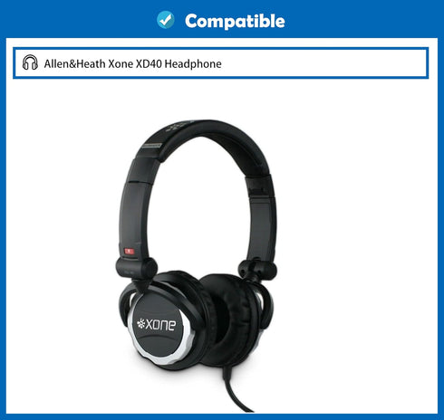 Thickened Headphone Replacement Earpads Cushion Headset Ear Pads Compatible with Allen&Heath Xone XD40 Headphone...
