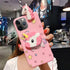 Unicorn Case for iPhone 11 Pro 5.8”, 3D Cartoon Design Cute Elastic Kickstand Protective Case, iPhone 11 Pro Case with String Rope, Kawaii Fashion...