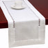 Grelucgo Handmade Hemstitched Natural Rectangle White Lace Table Runners (14x48 inch)...