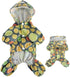 Pet Dog Raincoat Four Legs Reflective Raincoat Orange Pattern Four Seasons Universal...
