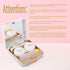 Contact Lens Case, Marble Contact Cases Travel with Remover Tool, Mirror, Tweezers, Contact Solution Bottle, Contact Lens Container Kit for Women ...