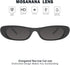 mosanana Elongated Narrow Cat Eye Sunglasses for Women MS52357...