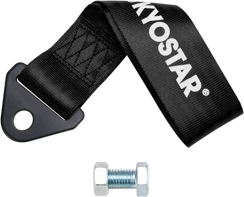 Kyostar Drift Rally car Towing Tow Strap Belt Hook(Black)...