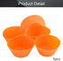 Utoolmart Silicone Baking Cups, Orange Reusable Silicone Baking Cups, Non-stick Cake Molds Set for Party Halloween Christmas Bakery Molds Supplies...