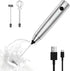 Milk Frother Rechargeable Handheld Electric Whisk Coffee Frother Mixer with 3 Stainless whisks 3 Speed Adjustable Foam Maker Blender for Coffee Ma...