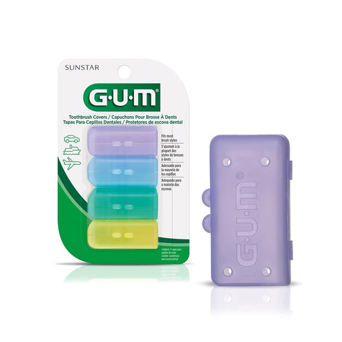 GUM Toothbrush Covers for Travel or Home (6 x 4 count) 24 Covers...