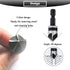 3Pcs Countersink Drill Bits 5 Flute 90 Degree Chamfering Countersink Drill Bit Set with 1/4'' Hex Shank Woodworking Chamfer Drilling Tool Carbon S...