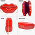 QZUnique Lips Evening Clutch Purse, Acrylic Banquet Handbags, Chain Gold/Silver/Bronze Women Fashion Crossbody Shoulder Bag...