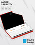 Padike Business Card Holder, PU Leather & Stainless Steel Multi Card Case for Men & Women, Name Card Holder, Credit Card Wallet, ID Case/Holder wi...