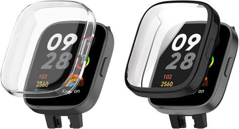 Screen Protective Case Compatible for Xiaomi Redmi Watch 3 Smart Watch TPU Case Soft Ultra-Slim Screen Protector for Xiaomi Redmi Watch3 Bumper Sh...