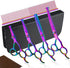 Safety Round-tip Scissors Set Professional PET Dog Grooming Coated Titanium Scissors Suit Cutting&Curved&Thinning Shears (Rainbow)...