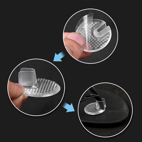 Forefoot Half Insoles Guard Transparent Flip-Flops Cushions Self-Adhesion Shoe Insoles for Foot 3Pairs...