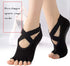 Pengxiaomei 4 Pairs Non Slip Pilates Socks,Yoga Socks for Women, Women's Yoga Socks with Toes, Clasped Pilates Socks for Ballet Pilates Barre Danc...