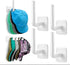 Hat Racks for Baseball Caps (4-Pack),Hat Rack for Wall Hat Organizer?No Drilling Strong Hat Holder? Adhesive Hat Hooks for Wall,Hat Holder Storage...