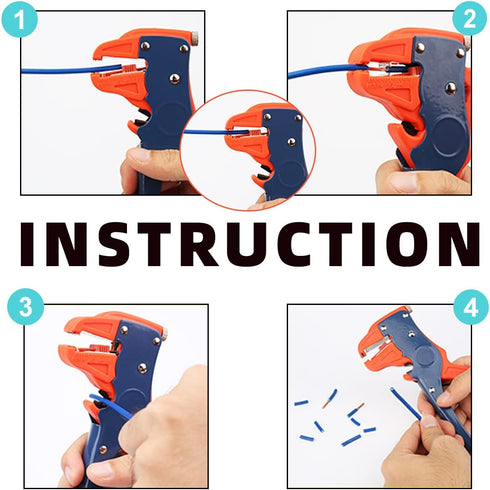 BOENFU Automatic Wire Stripper and Cutter, 2 in 1 Heavy Duty Wire Stripping Tool Adjustable Eagle Nose Wire Stripper for Electronic and Automotive...