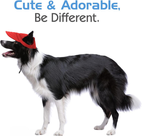 Pawaboo Dog Baseball Cap, Adjustable Dog Outdoor Sport Sun Protection Baseball Hat Cap Visor Sunbonnet Outfit with Ear Holes for Puppy Small Dogs,...