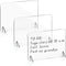 3 Pack Acrylic Dry Erase Board and Marker Glass Alternative Clear Memo Tablet Desktop Display Frameless Small Writing Whiteboard with Stand for Sc...