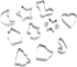 Christmas Cookie Cutters Set - Holiday Mini Cookie Cutter set of 10, Include: Gingerbread House, Snowflake, Christmas Tree, Gingerbread girl, Hear...