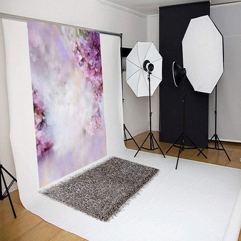 Laeacco 3x5ft Newborn Baby Portrait Theme Backdrops for Photography Dreamy Flowers Baby Photo Backdrop 1x1.5m Newborn Photography Backdrop Sweet G...