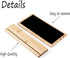 TANG SONG Small Horizontal Bamboo Leather Soft Mat Multiple Necklace Display Stand Necklace Bracelets Chains Organizer Holder for Home (Black)...