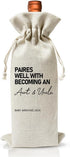 Promoted to New Auntie Uncle Gift Wine Bag 2024, Baby Announcement Gift for New Aunt 2024, Auntie Uncle to Be Gift, Becoming an Uncle Auntie, Baby...