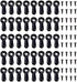 320PCS Picture Frame Turn Button Fasteners Set Picture Frame Hardware Backing Clips with Screws for Hanging Pictures, Drawing Crafts, Photos, Blac...