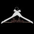 Ella Celebration Bride to Be Wedding Dress Hanger Wooden and Wire, Accented with Beads and a Bow Bridal Hangers for Brides (White with Rose Gold W...