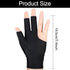 8 Pcs 3 Fingers Pool Gloves Billiards Left Hand Shooters Snooker Cue Sport Glove Show Gloves for Women Men Billiard Shooters Carom Sports Accessor...