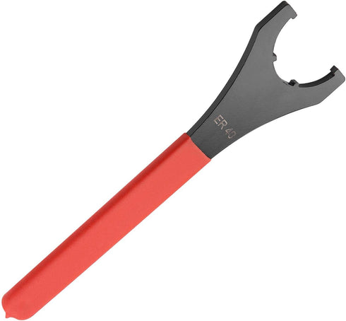 Wrench Spanner Wrench Set,ER40 Collet Chuck Wrench with 58mm Opening,Red Collet Chuck Wrench Spanner ER40 Collet Wrench for Lathe CNC Milling Chuc...