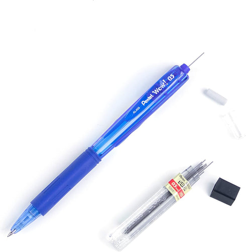 Pentel Wow Mechanical Pencil, 0.5mm, Blue Barrel, Box of 12 (AL405C)...